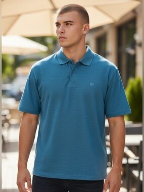 Men's Blue Polo Shirt